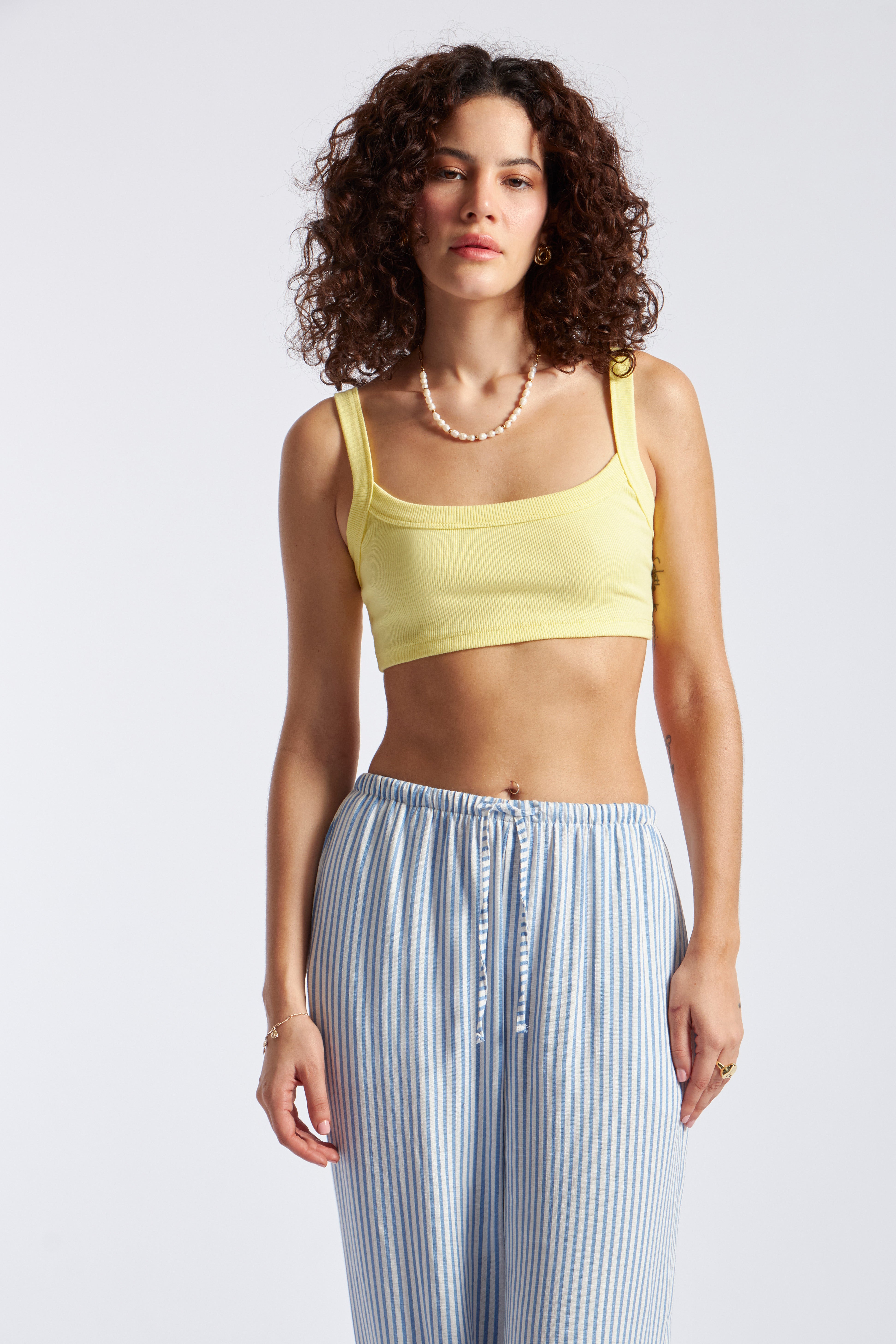 Top Crop Rib - Amarillo