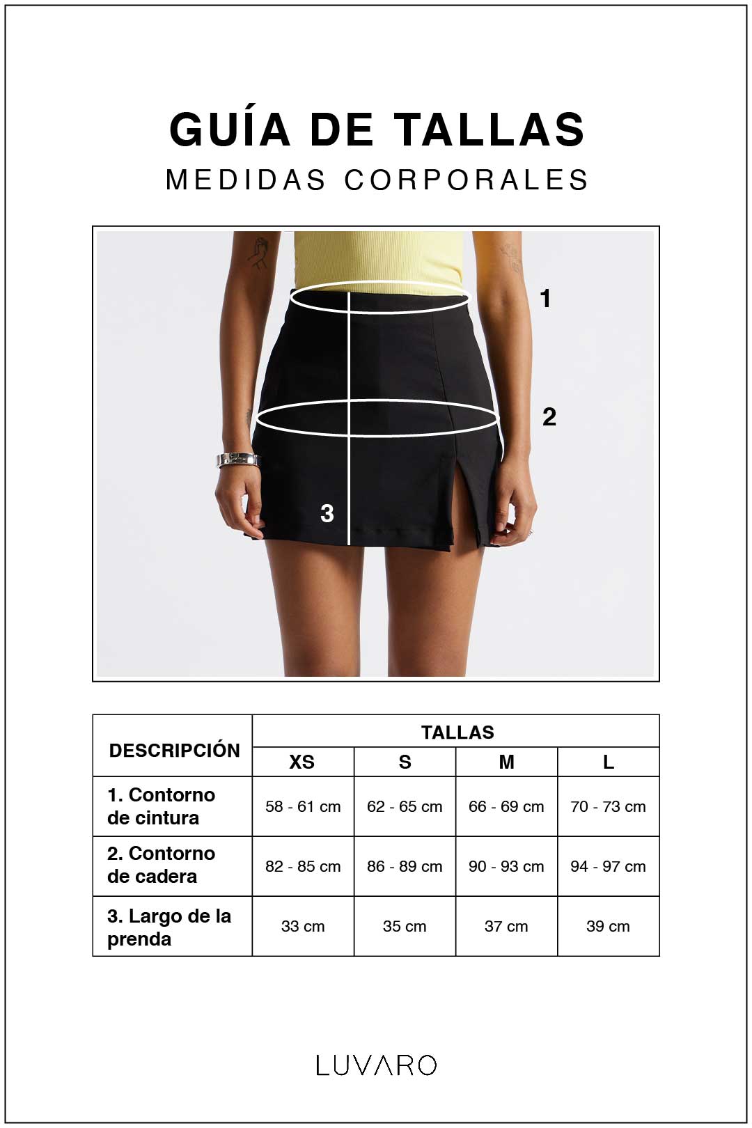 Falda Short Abertura - Perla