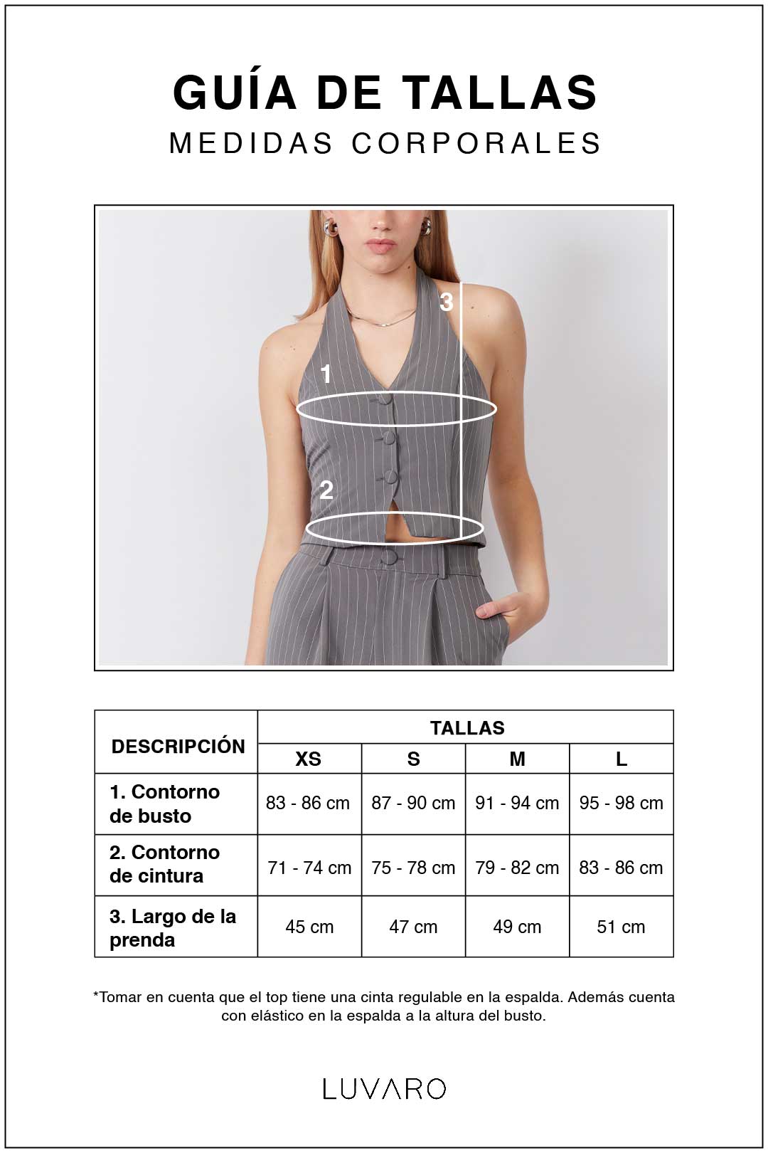 Top Sastre Rayas - Gris