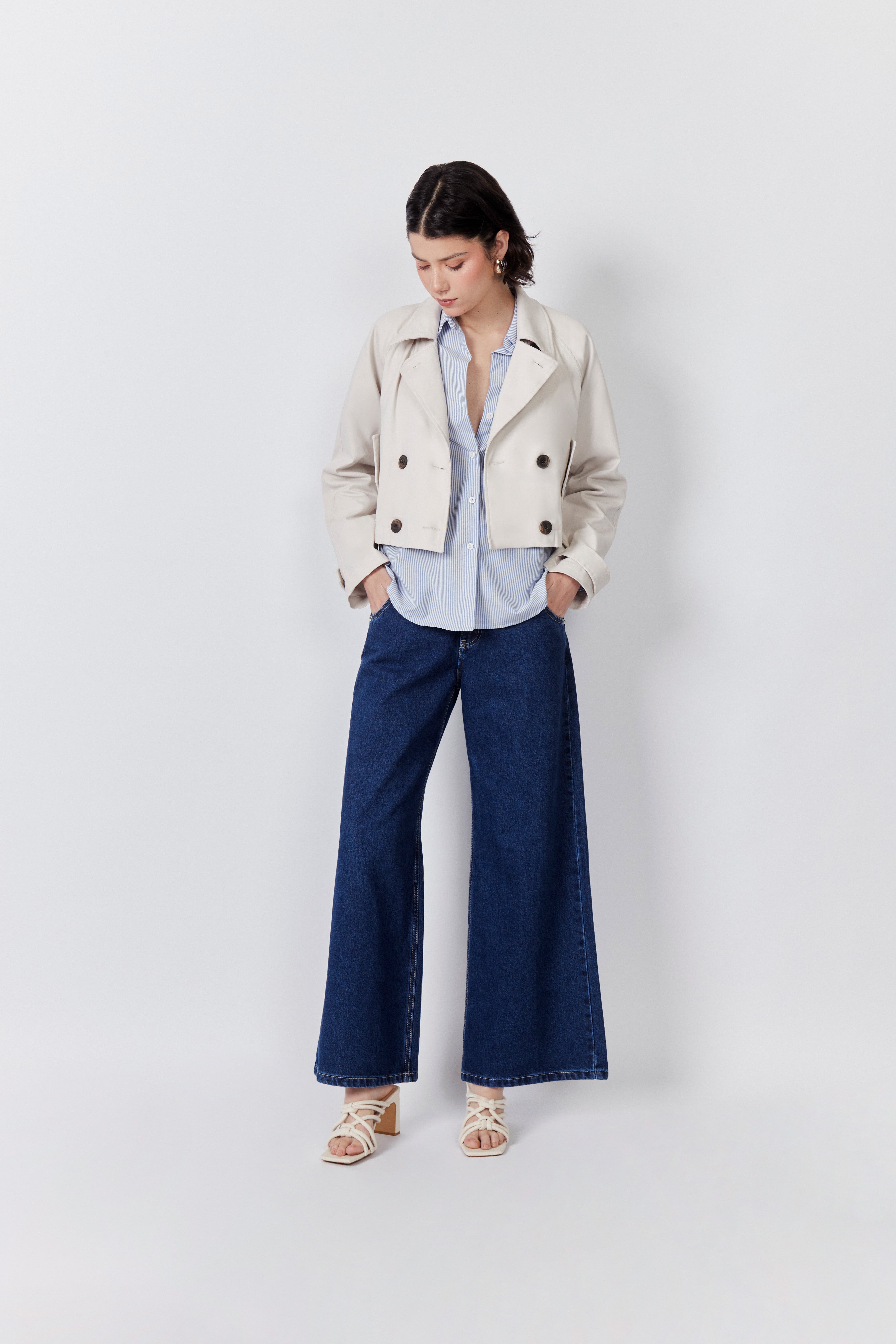 Cropped Trench Coat - Arena