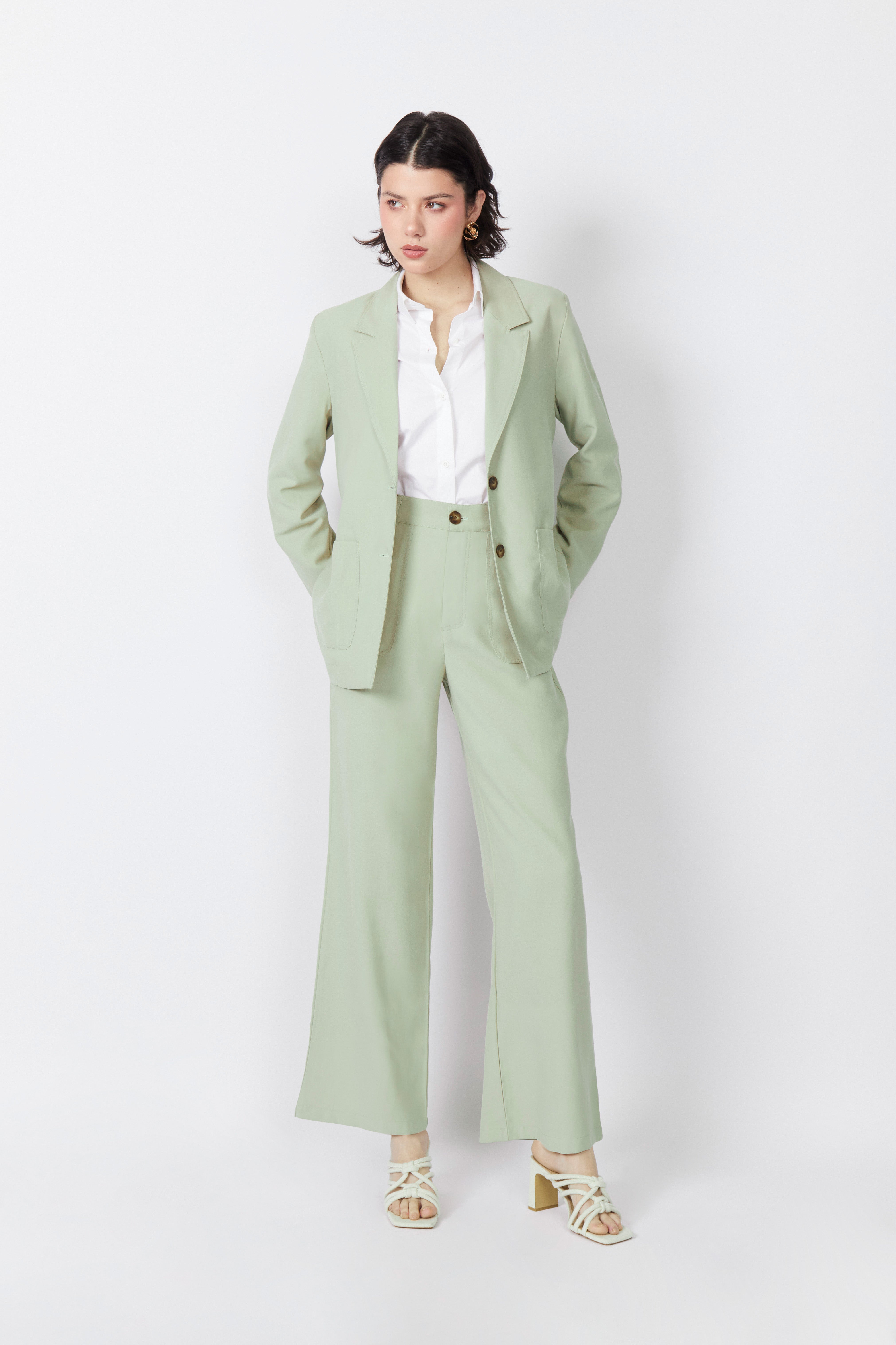 Blazer Fluido - Verde claro