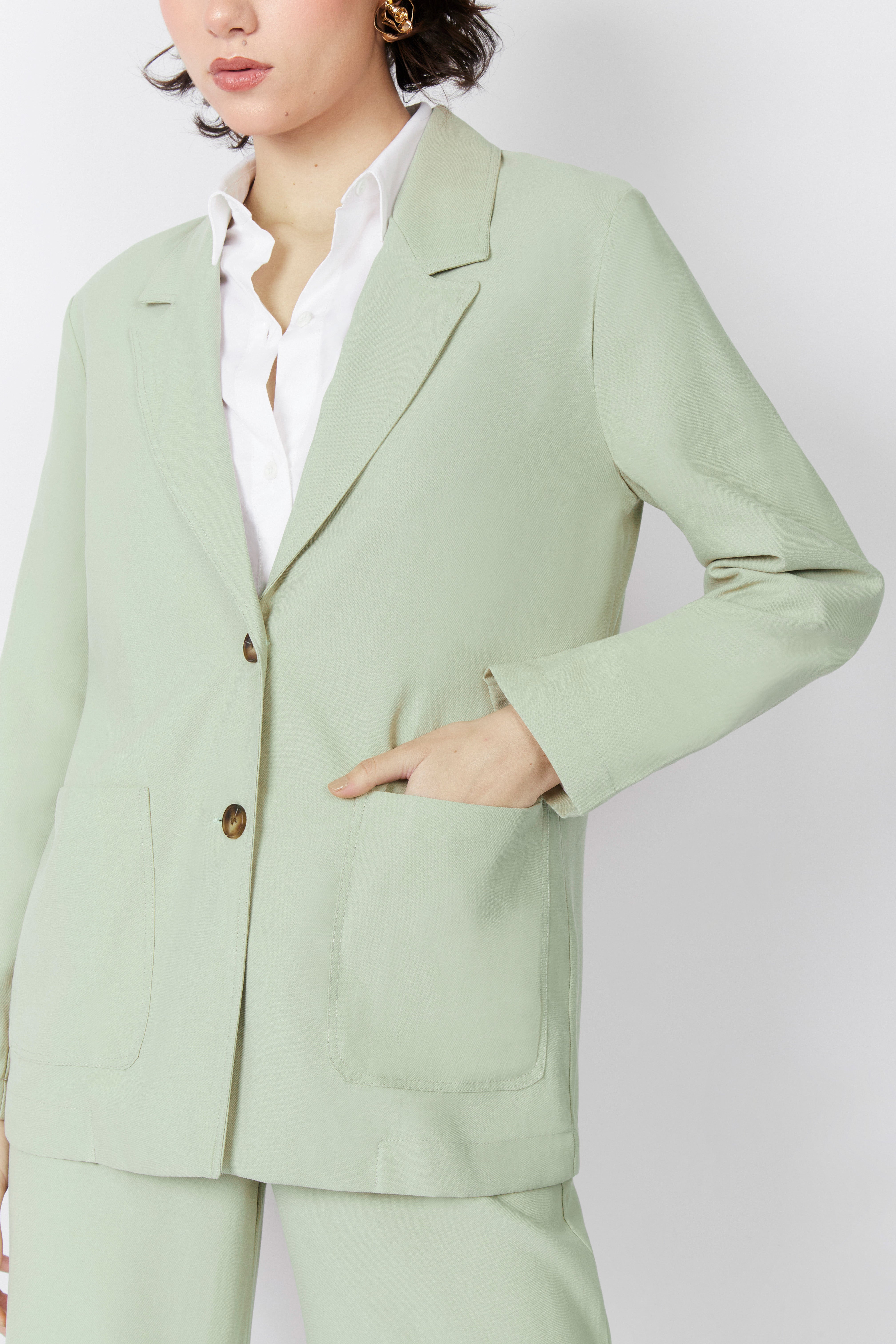 Blazer Fluido - Verde claro