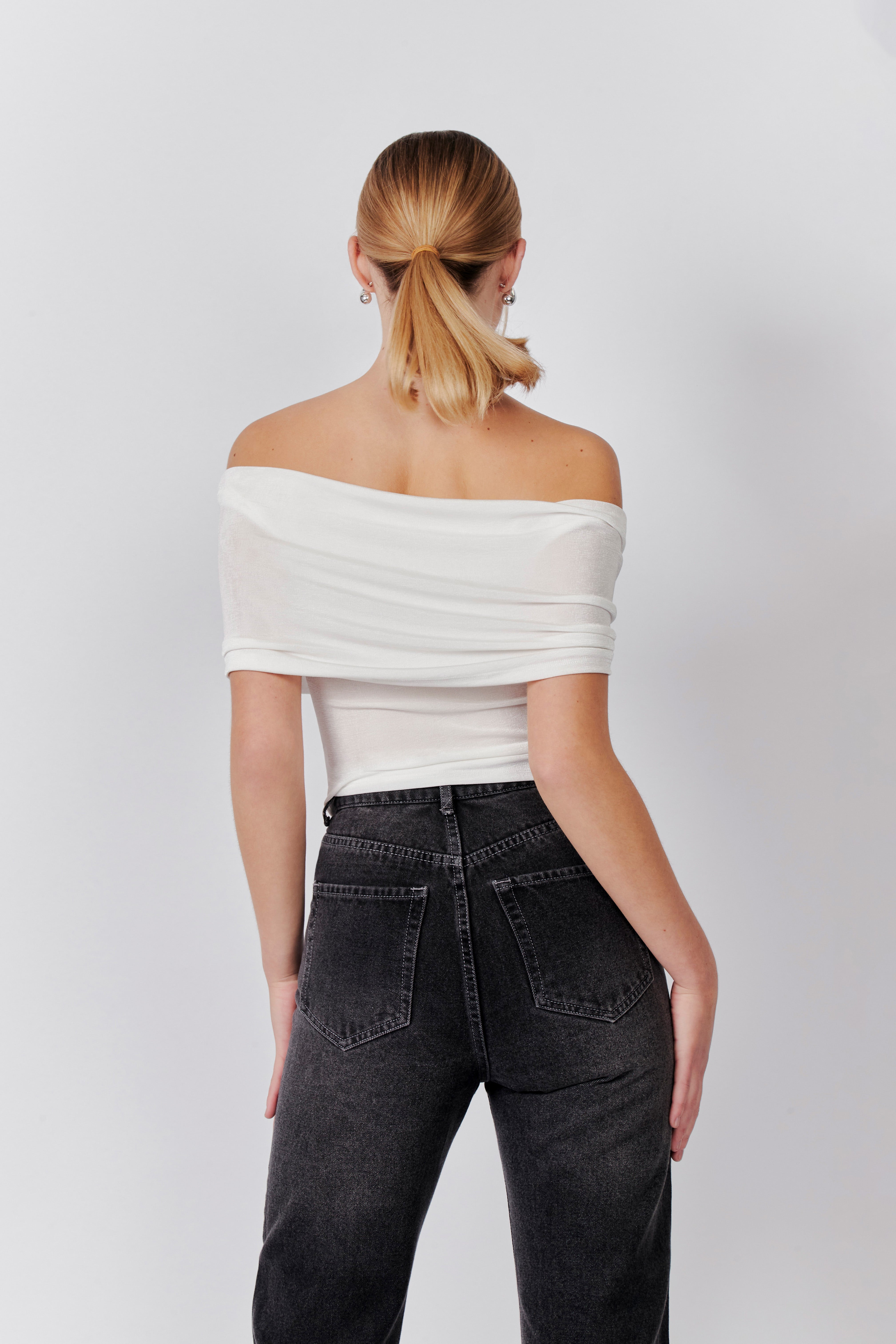 Top Off Shoulder Aro - Perla