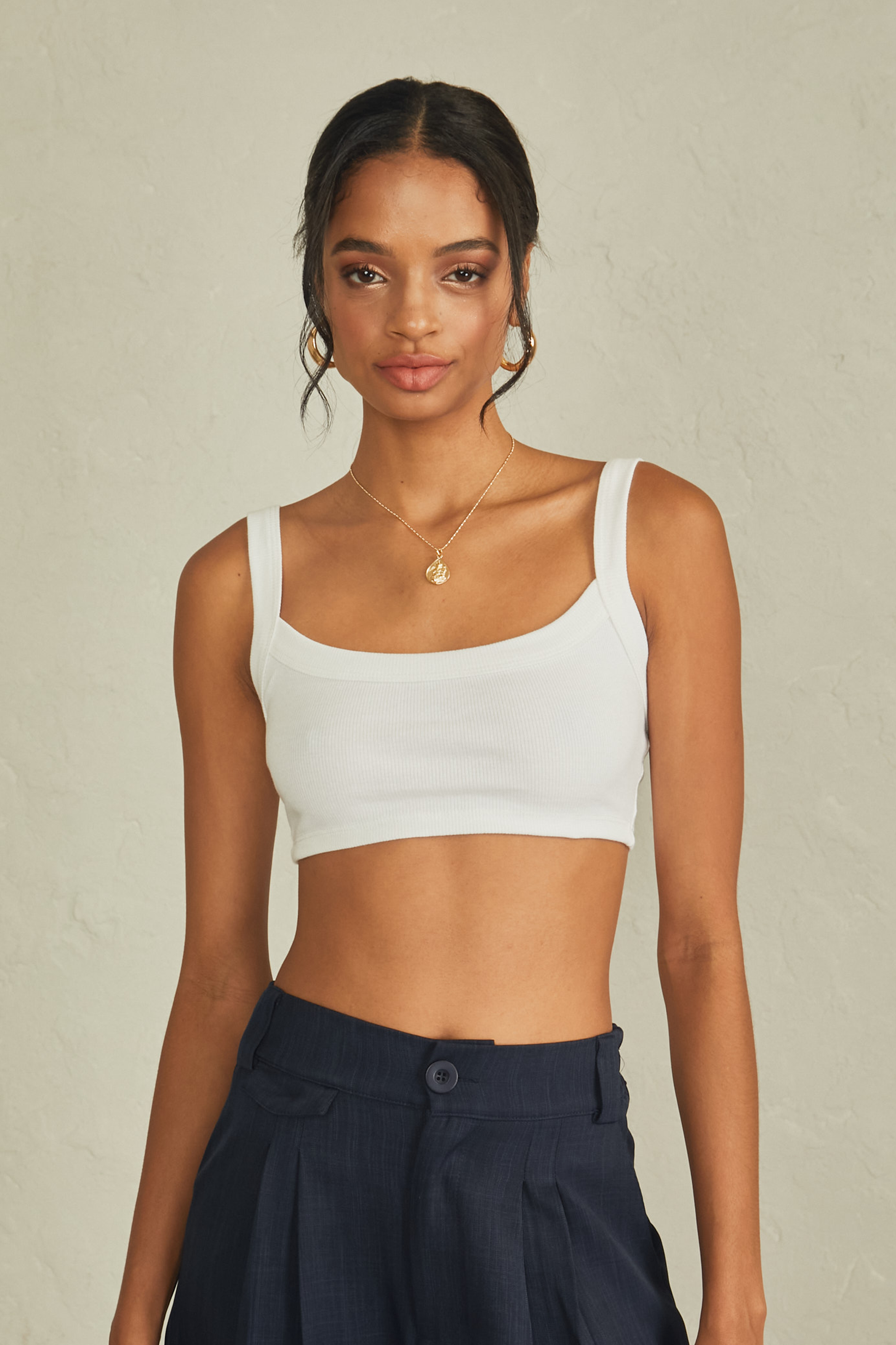 Top Crop Rib - Perla