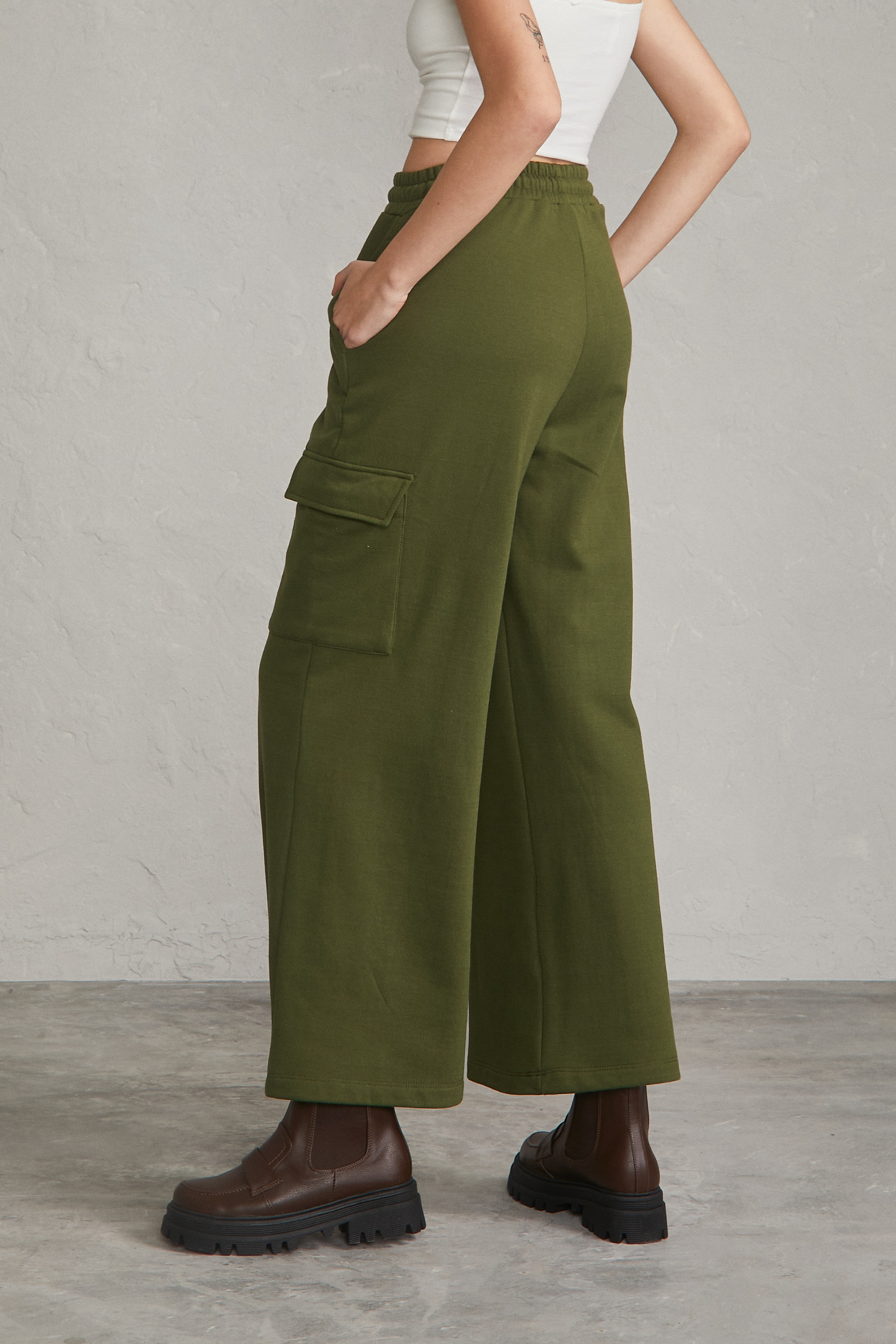 Gea Cargo Pants - Verde militar