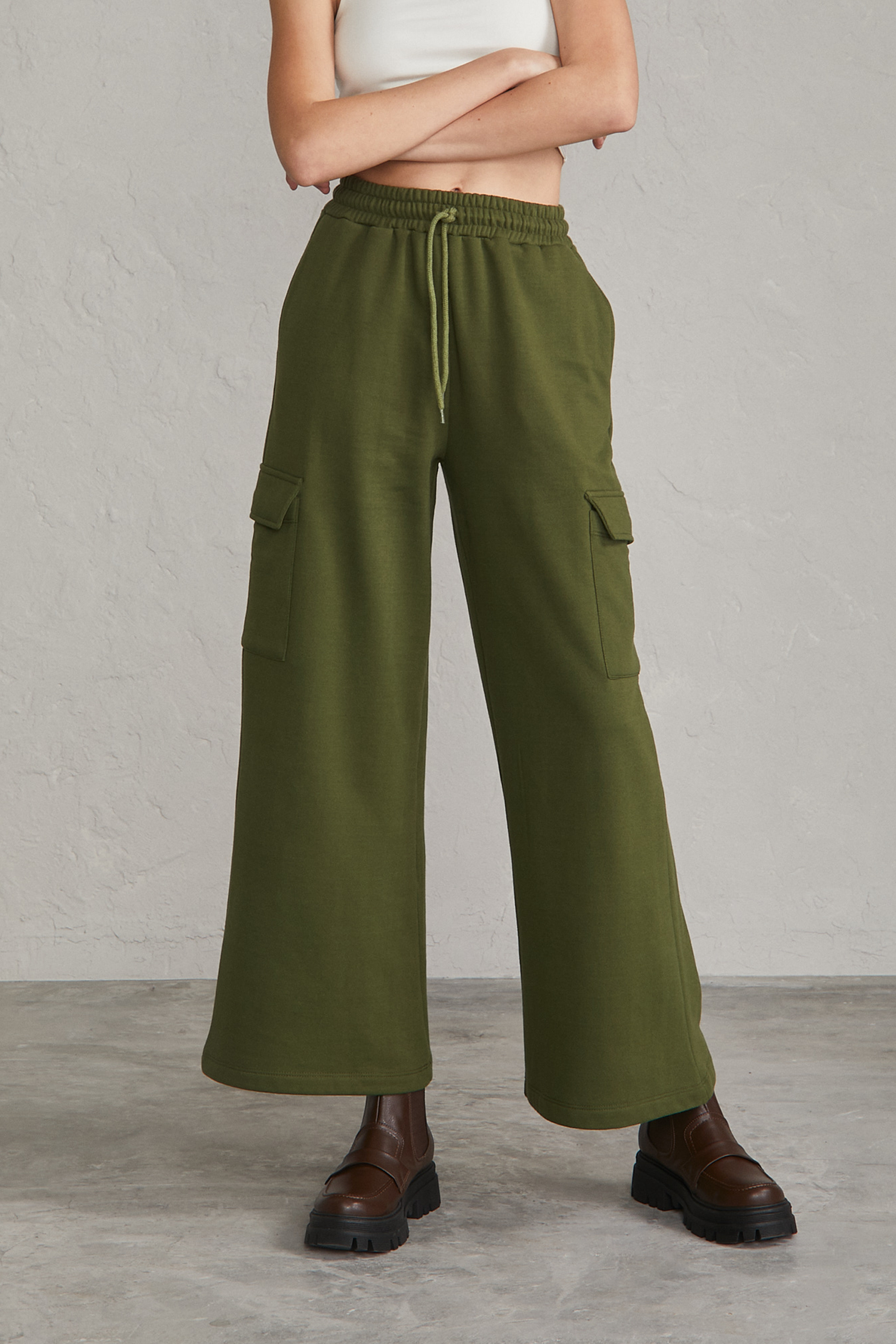 Gea Cargo Pants - Verde militar